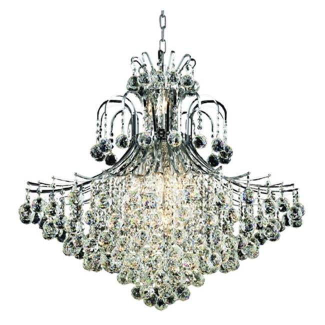 V8005G31C/RC-Elegant Lighting-Toureg - Fifteen Light Chandelier-Royal Cut Crystal Type-Chrome Finish