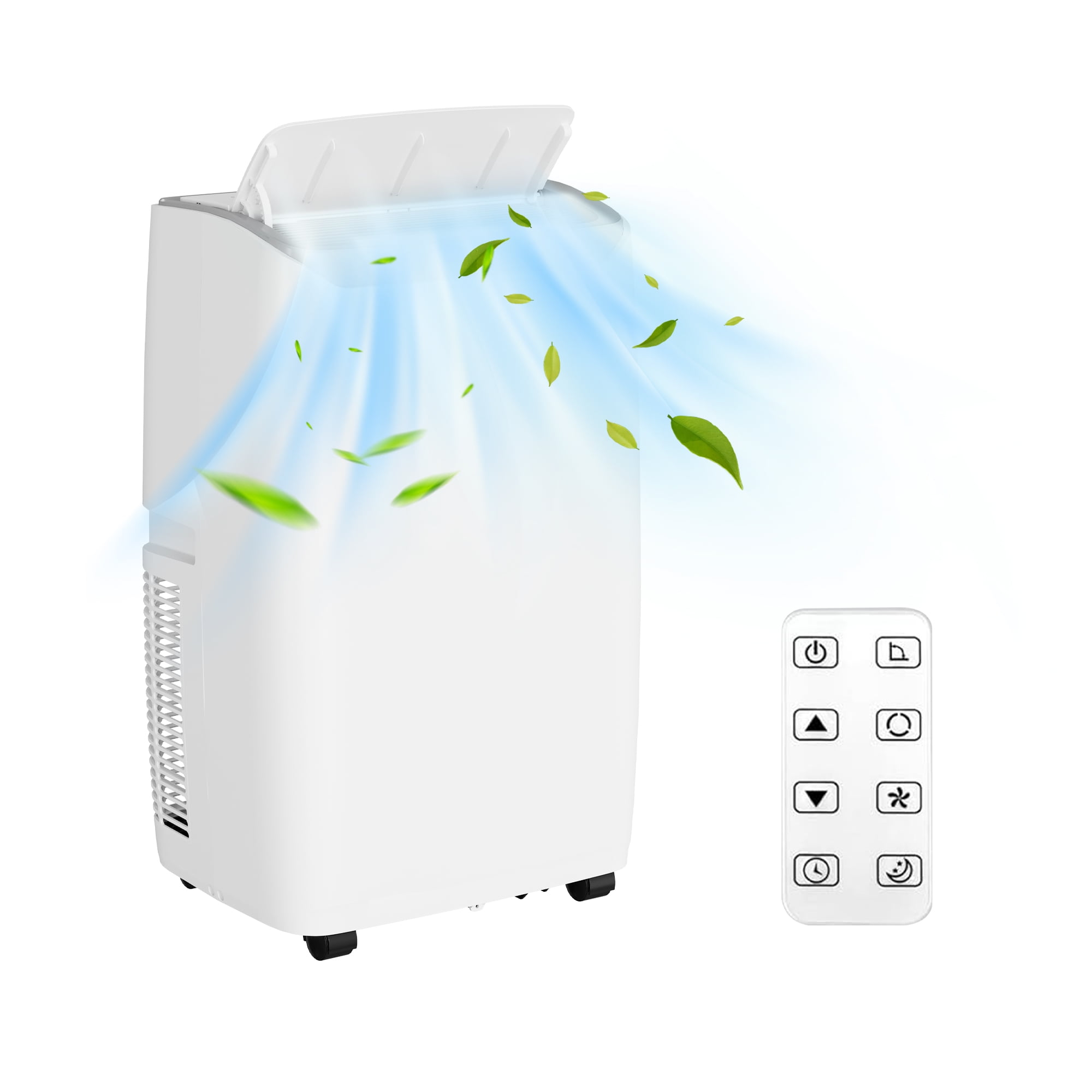 VELBAY 14,000 BTU 700 Sq Ft Portable 3-in-1 Air Conditioner with Dehumidifier, White