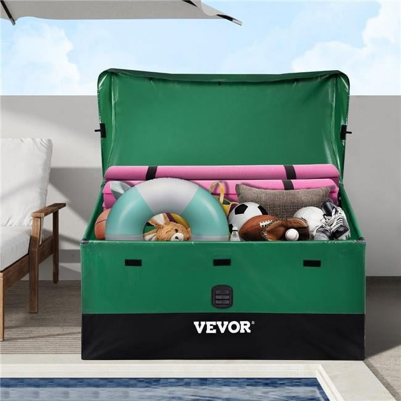 Vevor JYXBXSHWCW100NKVFV0 100 gal Outdoor Storage Patio Deck Box