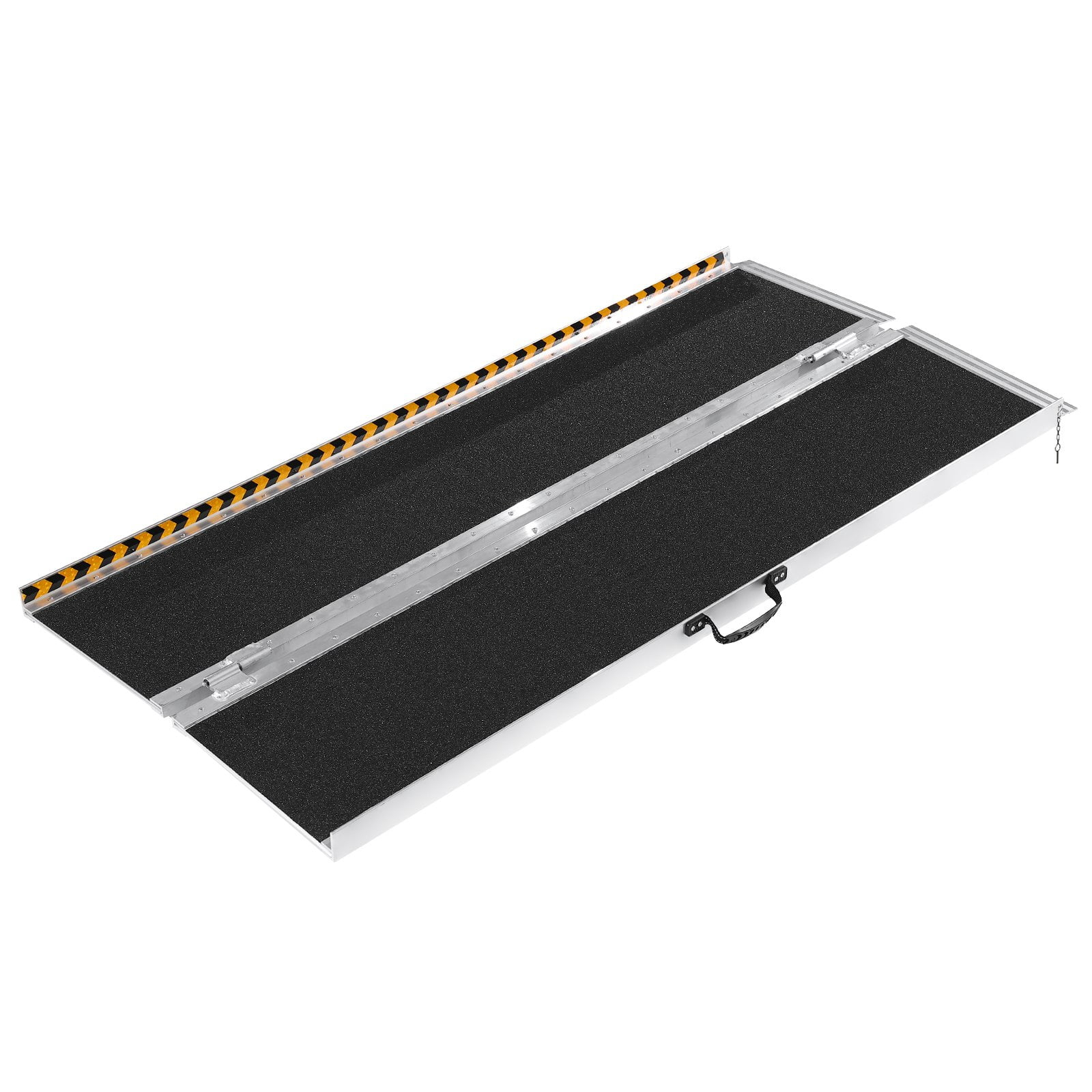 VEVOR Portable Wheelchair Ramp - 6 ft, 800 lbs Capacity, Non-Slip Aluminum, Folding Threshold Design, Suitable for Mobility Scooters, Home Steps, Stairs, Doorways, Curbs