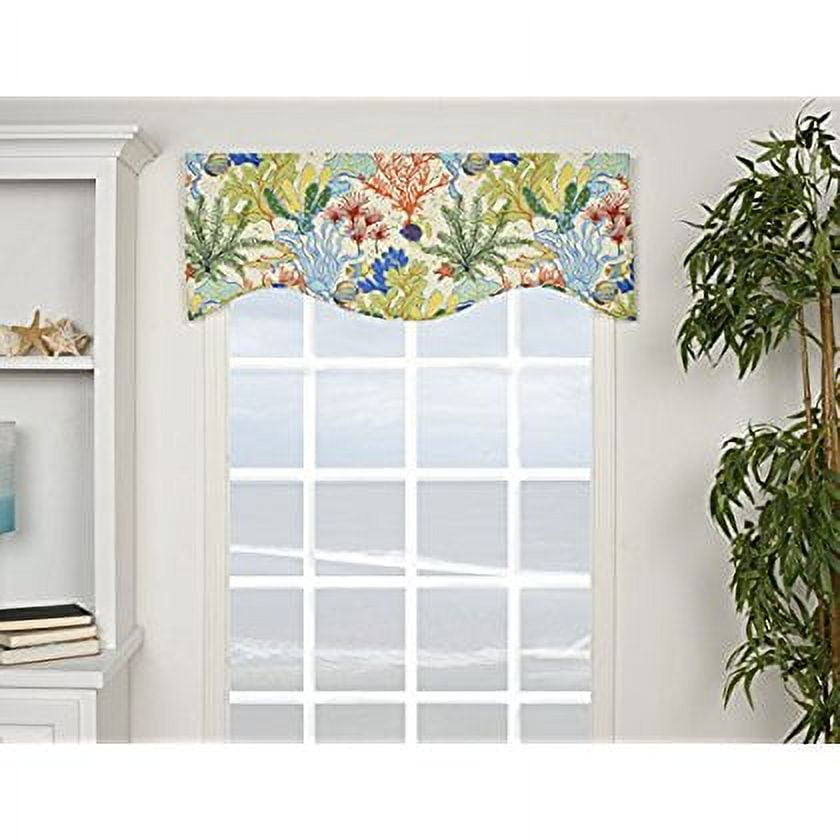 VICTOR MILL Island Breeze Shaped Valance