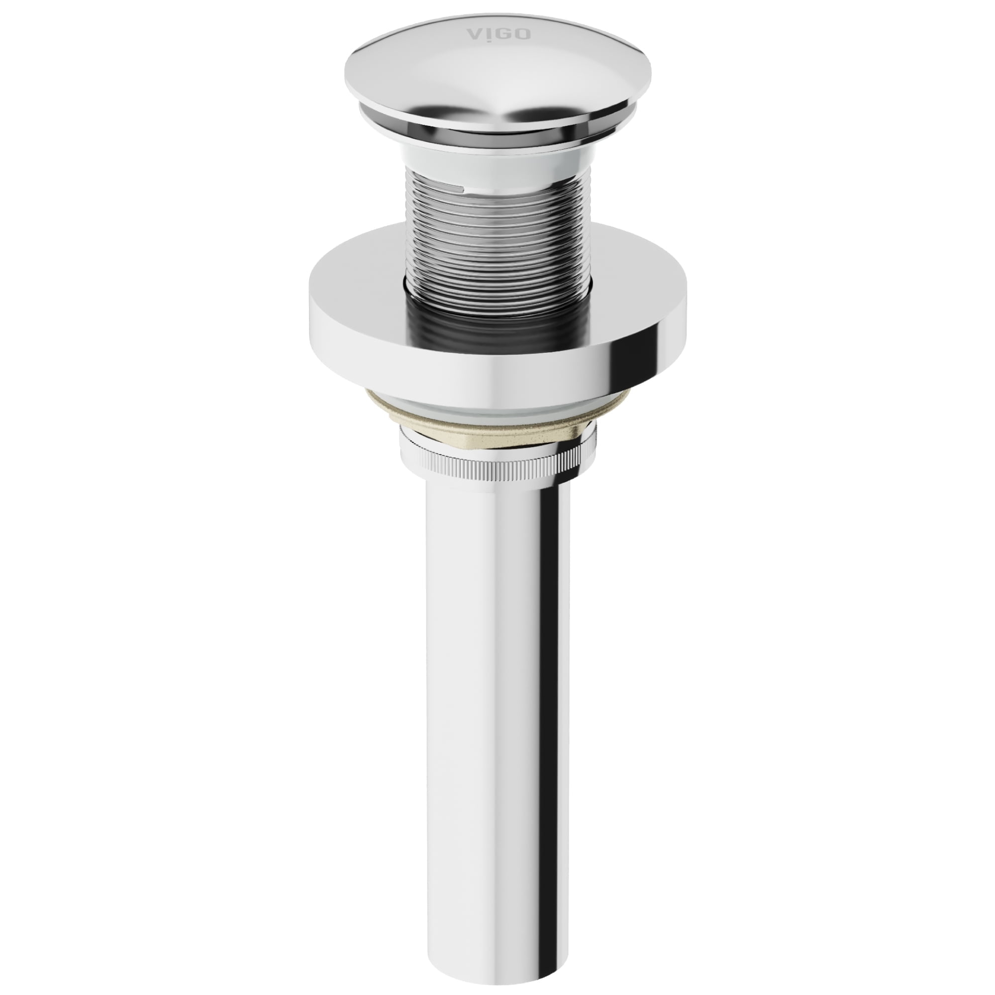 VIGO Vessel Bathroom Sink Pop-Up Drain and Mounting Ring in Chrome