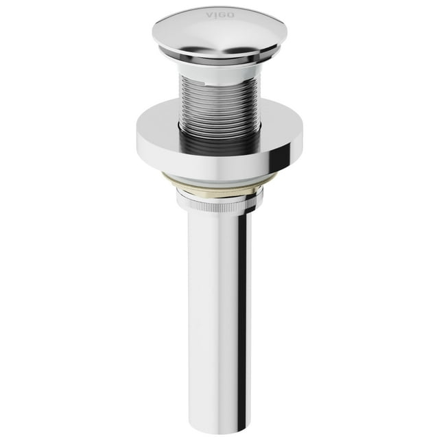VIGO Vessel Bathroom Sink Pop-Up Drain and Mounting Ring in Chrome