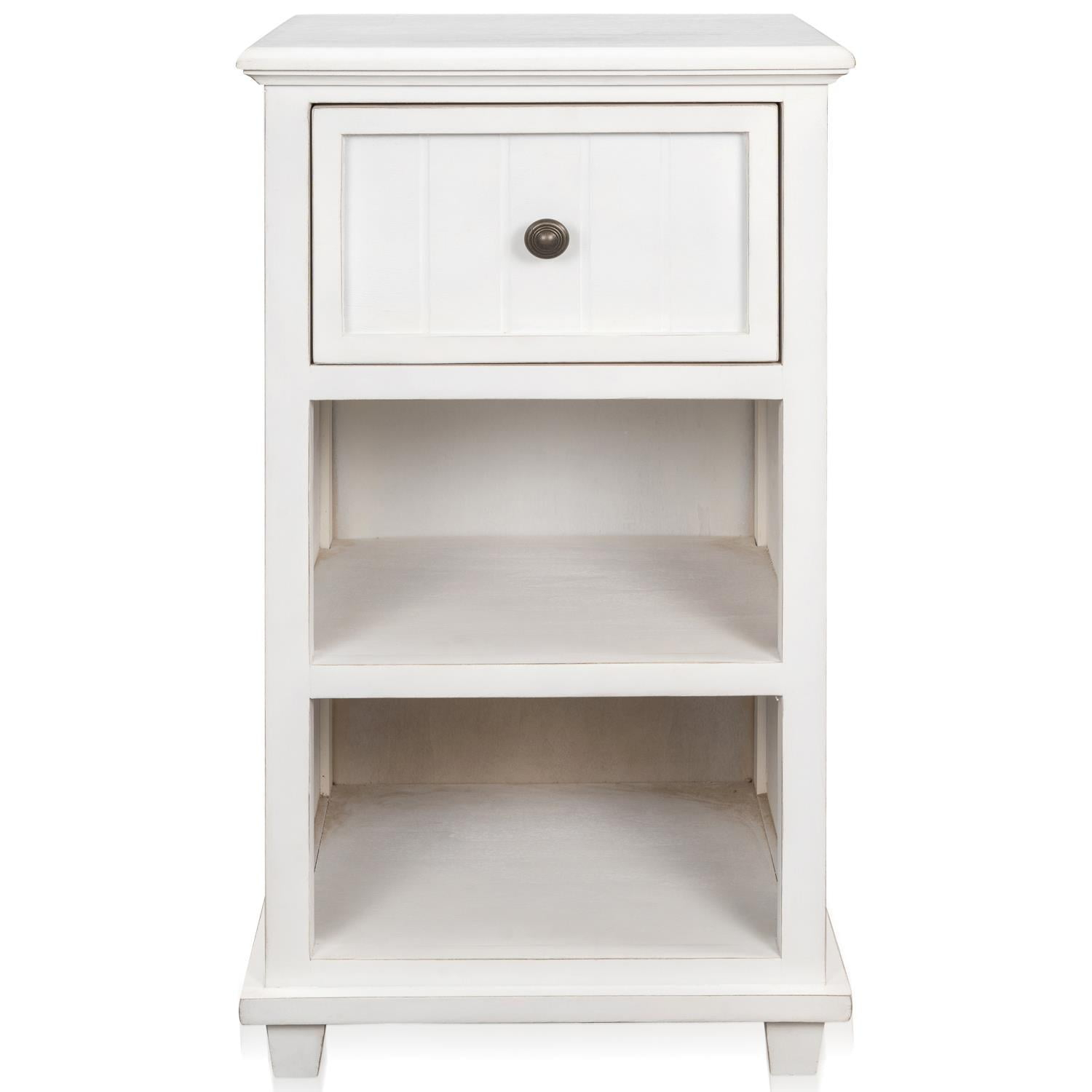 Egg Shell - Drawer Side Table - 13In W. X 30In Ht. X 16In D.