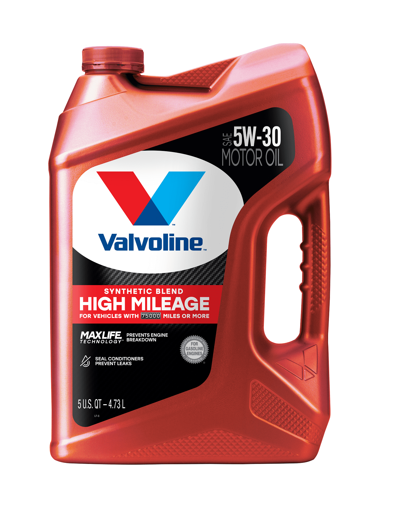 Valvoline High Mileage MaxLife 5W-30 Synthetic Blend Motor Oil 5 QT
