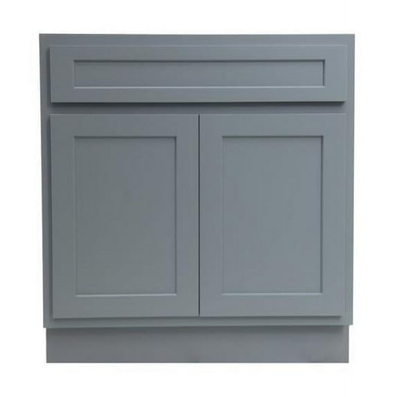 Vanity Art VA4039G Vanity Cabinet with Knockdown, Gray - 39 x 21 x 32.5 in.