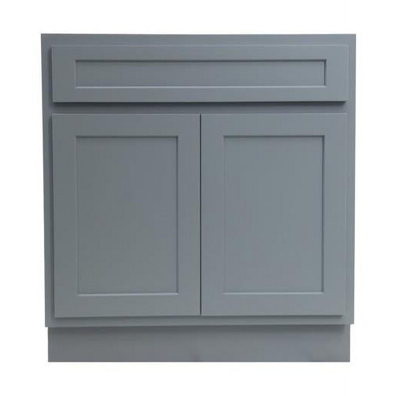 Vanity Art  Vanity Cabinet with Knockdown, Gray - 39 x 21 x 32.5 in.
