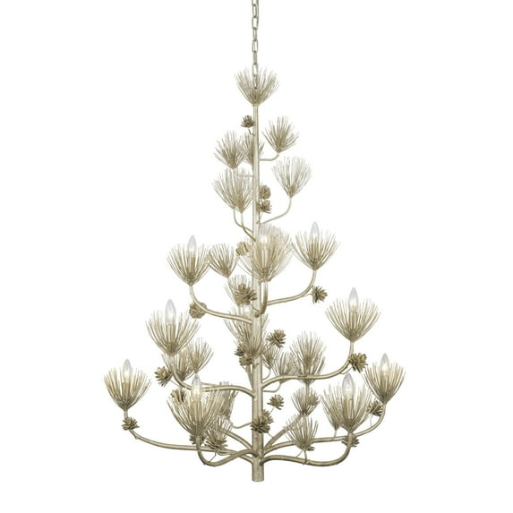 12 - Light Dimmable Tiered Chandelier