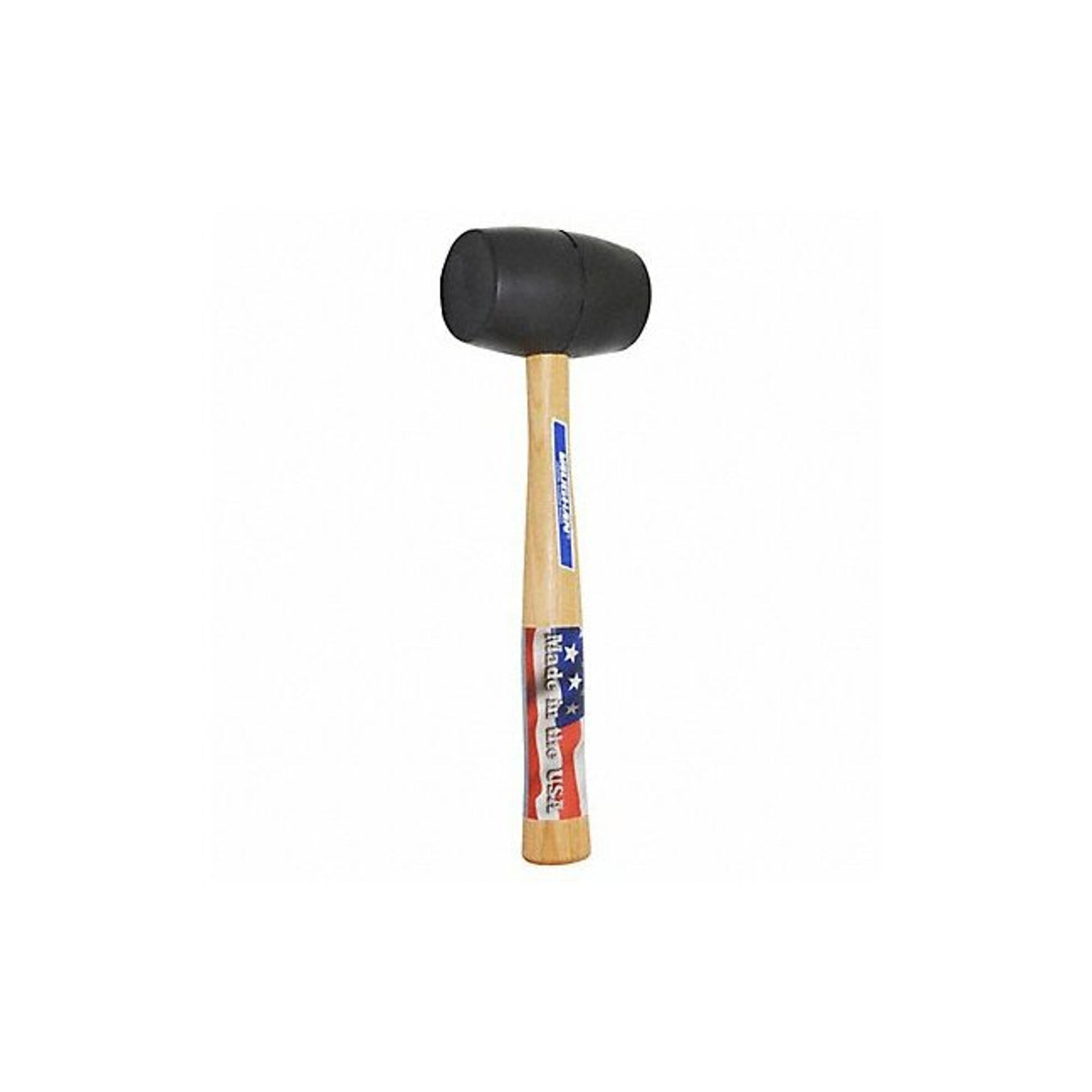 Vaughan 20 oz Black Solid Rubber Mallet