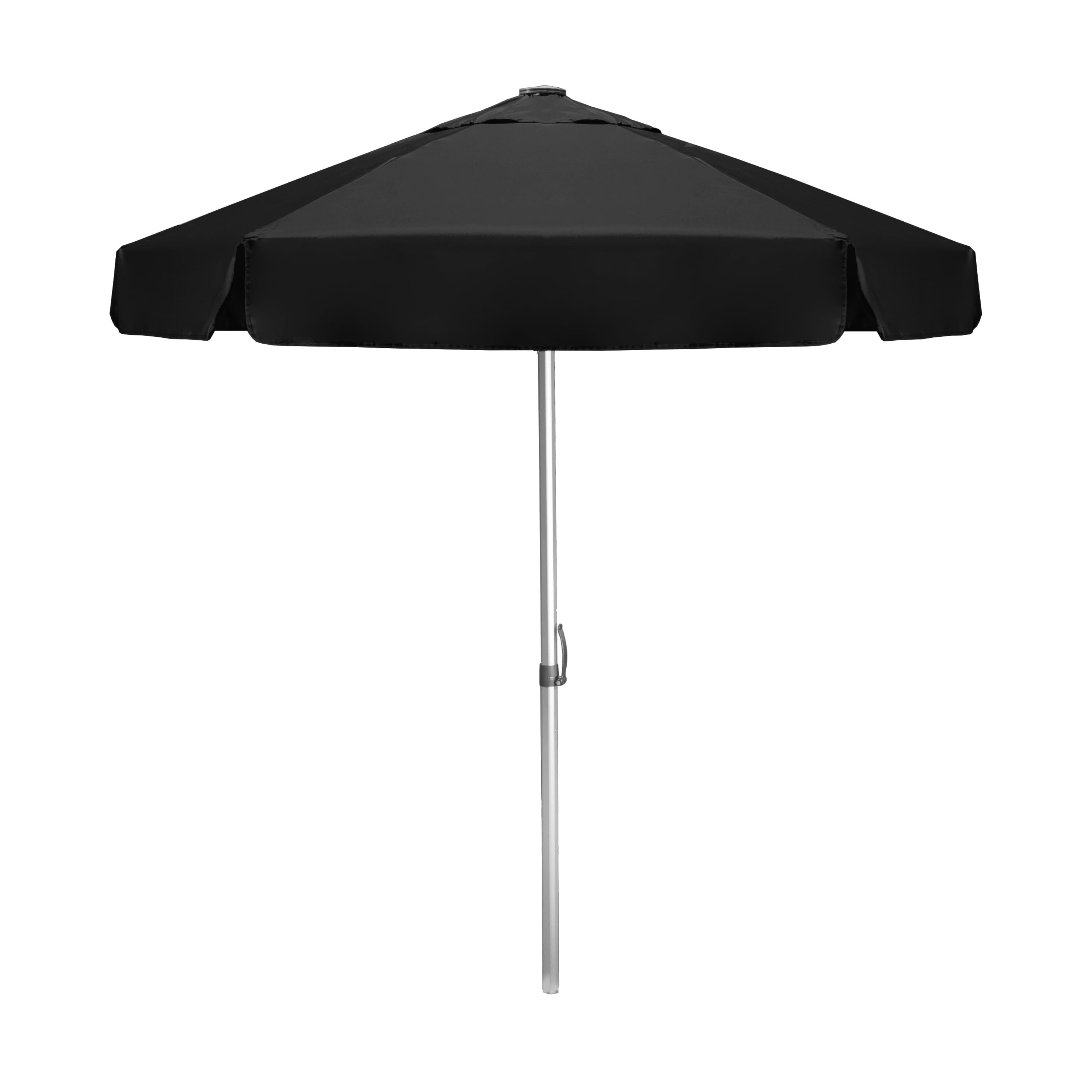 The Vented Bistro 7ft Windproof Sun Shade Outdoor Patio Umbrella with Push Button Tilt, Restaurant Market Outdoor Table Umbrella, Heavy Duty Commercial Quality Patio Umbrella, Black