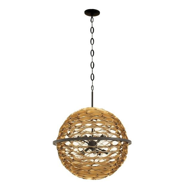 Savoy House Ventura 10 - Light Pendant in  Matte Black/Gold