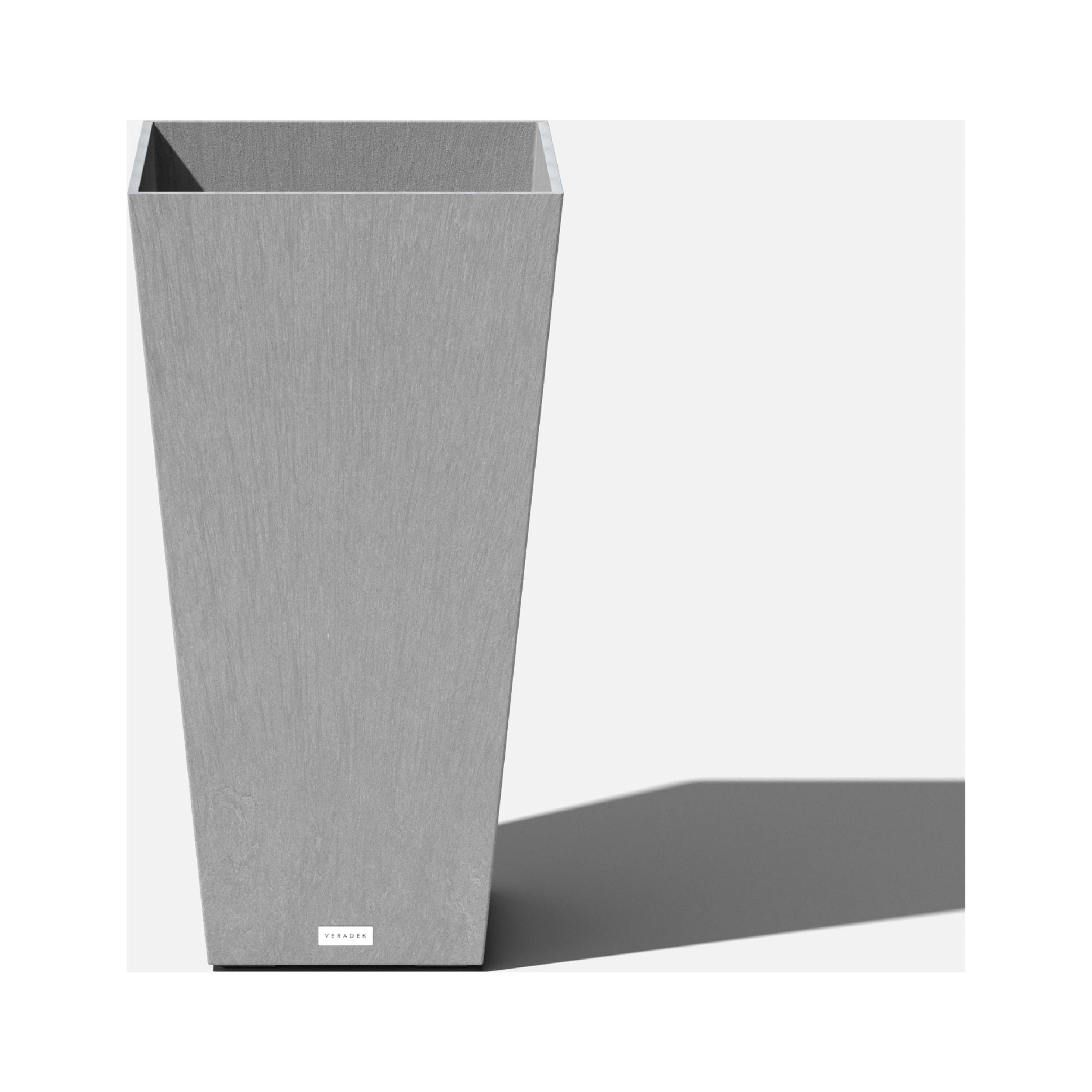 Veradek Pure Series Midland 30" Plastic Planter - Gray