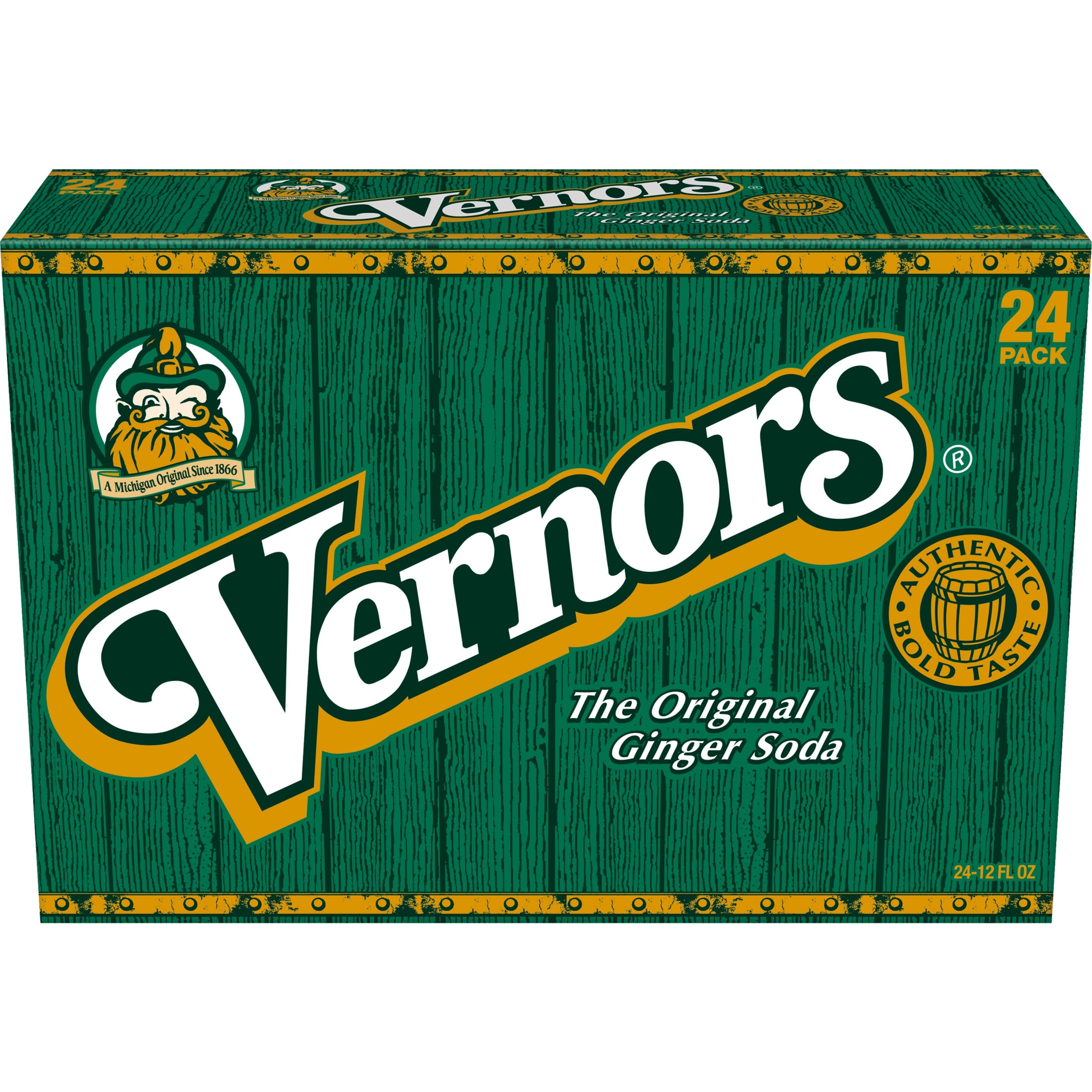 Vernors Ginger Ale Soda - 12 Fl Oz Can (Pack of 24)