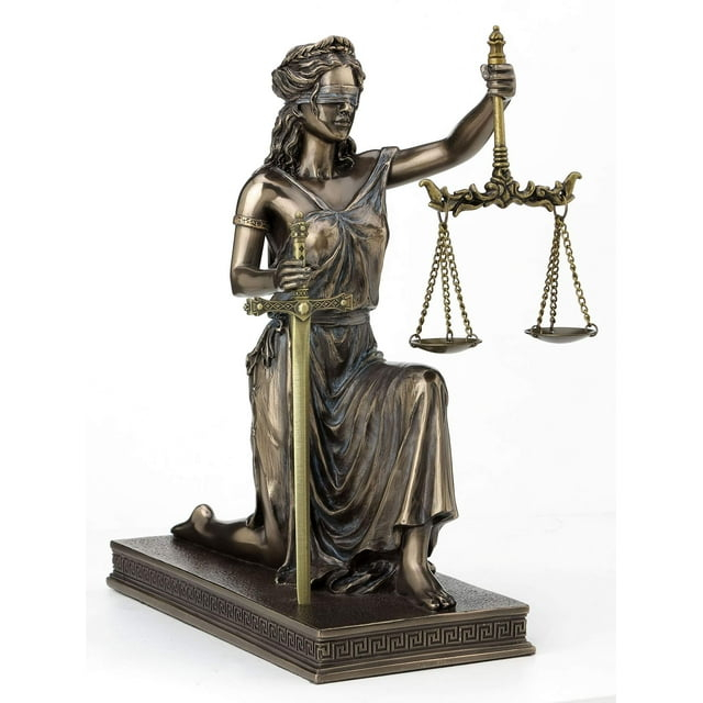Greek Goddess Lady of Justice Statue 16"H La Justicia Themis Dike Figurine Decor