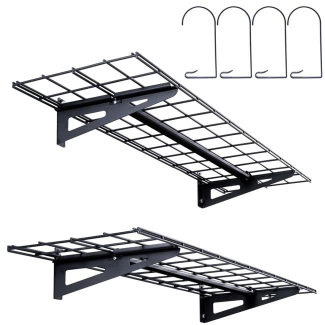Vevor QXCKGBDHSSC48L638V0 4 x 1 ft. Wall Mounted Garage Storage Shelving - Pack of 2