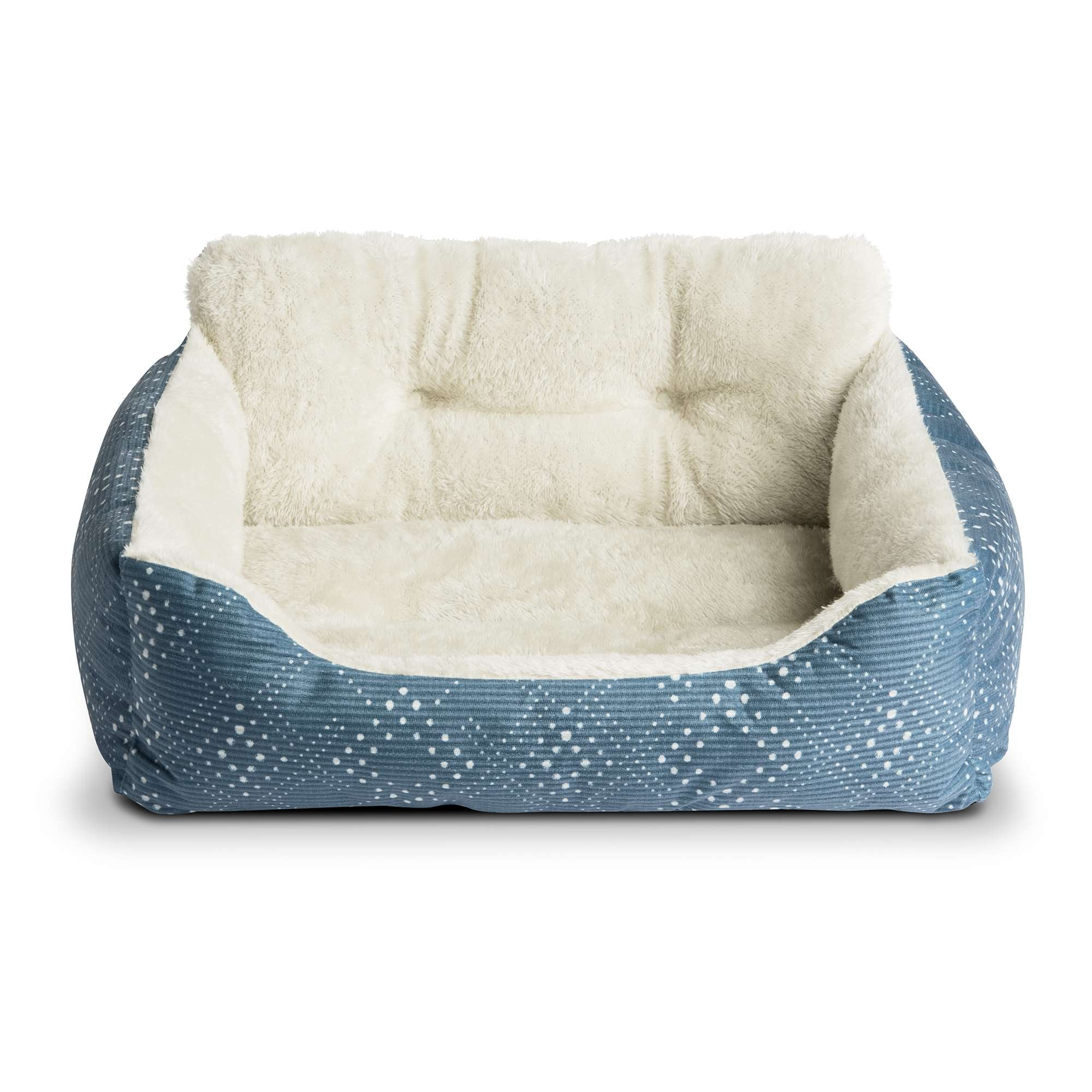Vibrant Life Lounger Small Pet Bed, Blue 21" x 17"