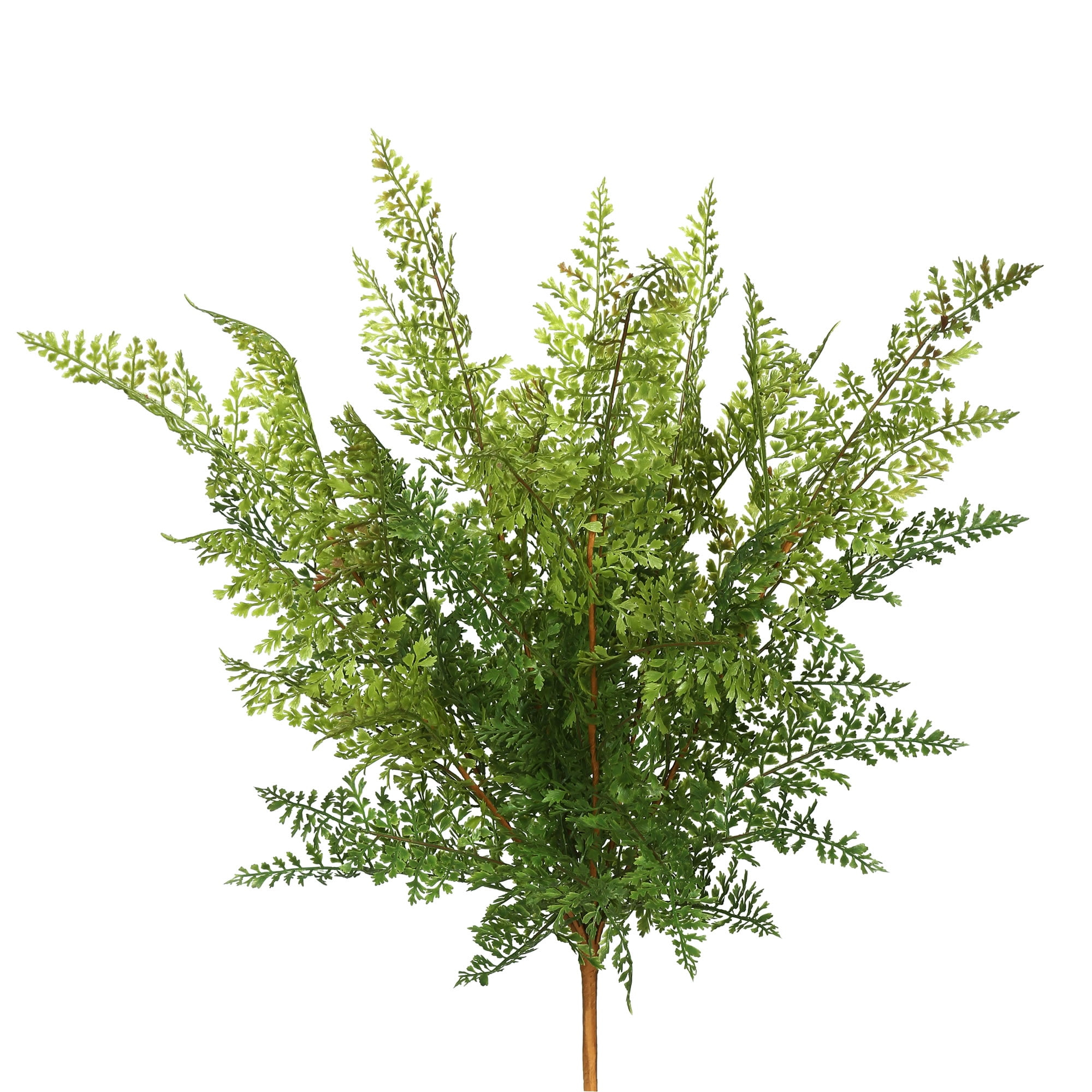Vickerman 26" Artificial Green Fern Bush, Pack of 2