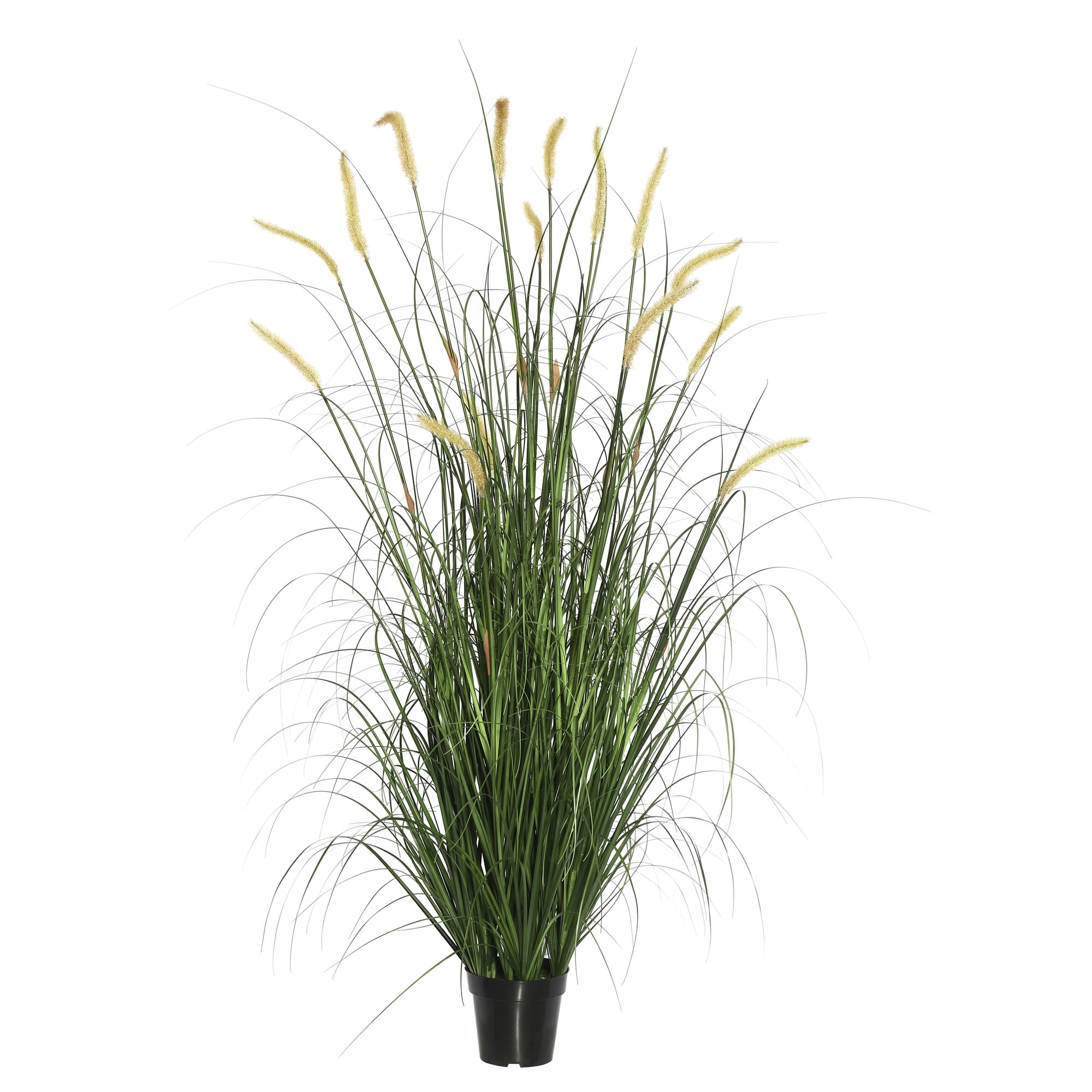 Vickerman 48" PVC Artificial Potted Green Foxtail Grass.