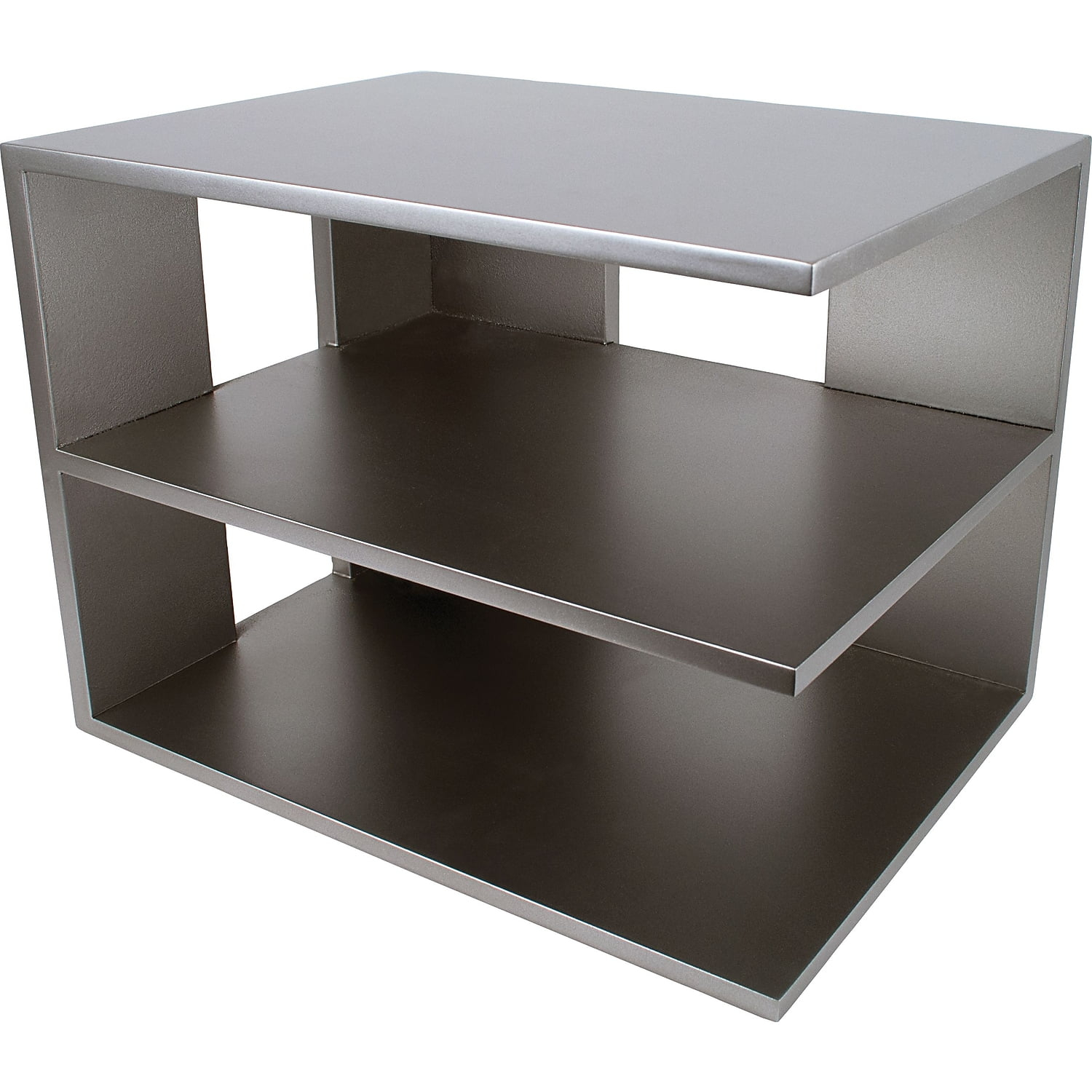 Victor Technology Wood Desk Accessories Corner Shelf Classic Silver S1120