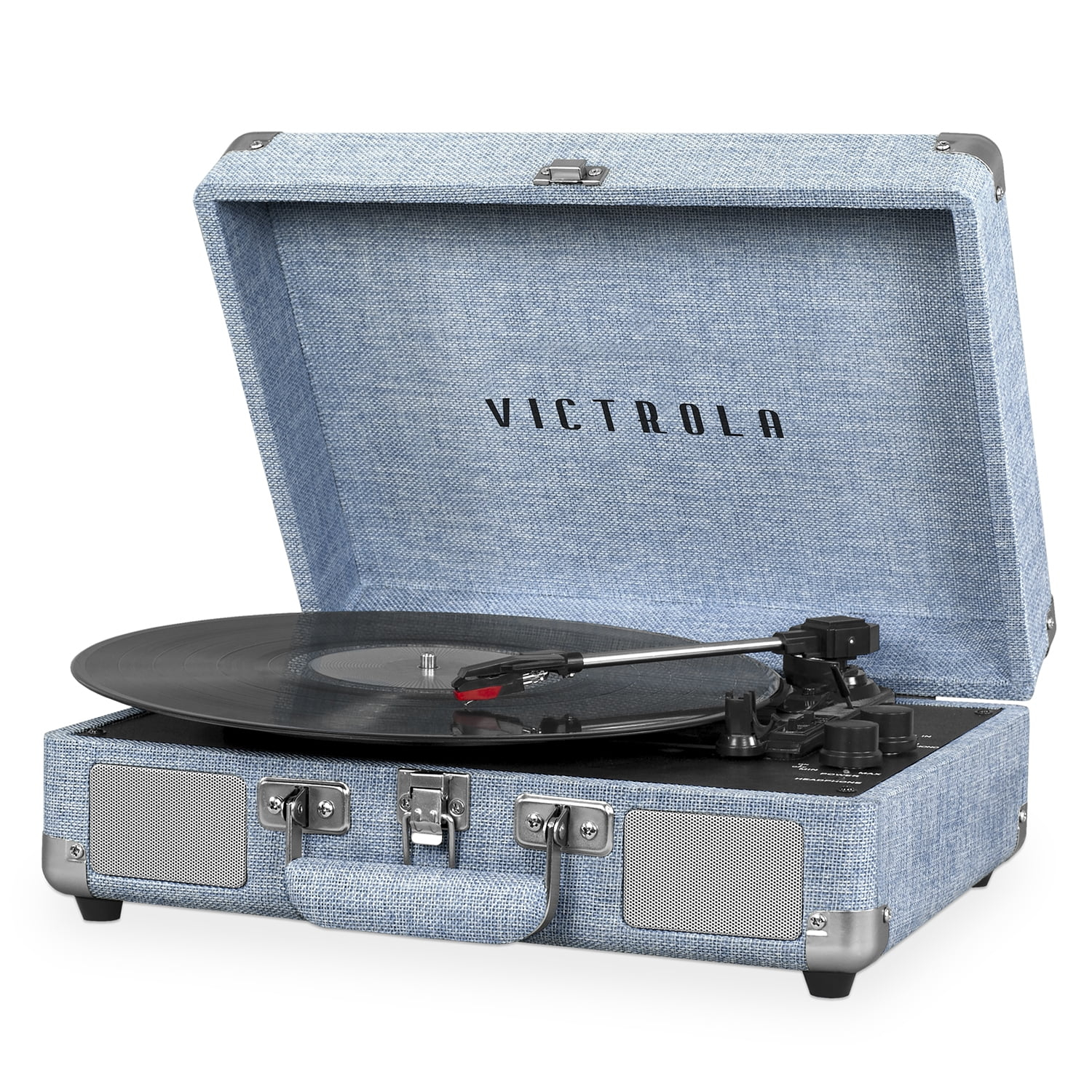 Victrola Journey Bluetooth Suitcase Record Player with 3-speed Turntable