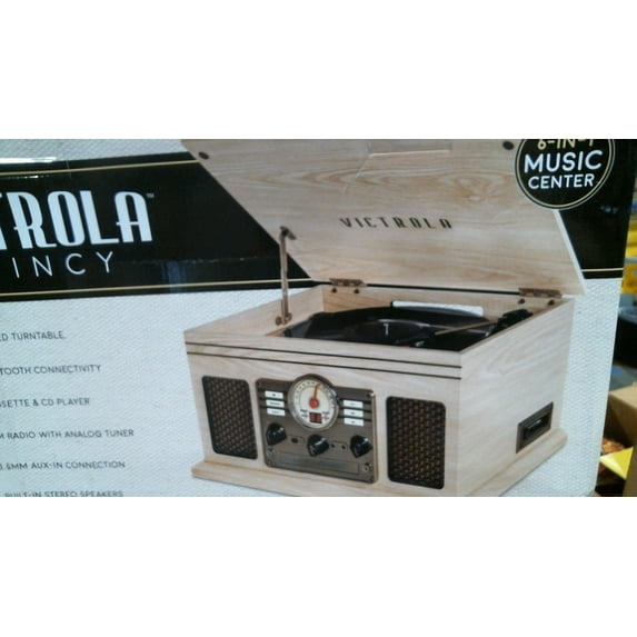 Victrola Quincy Wood Bluetooth Record Player