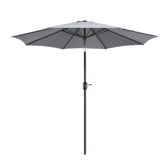 Villacera 9FT Outdoor Patio Umbrella Shade with Auto Tilt, Gray