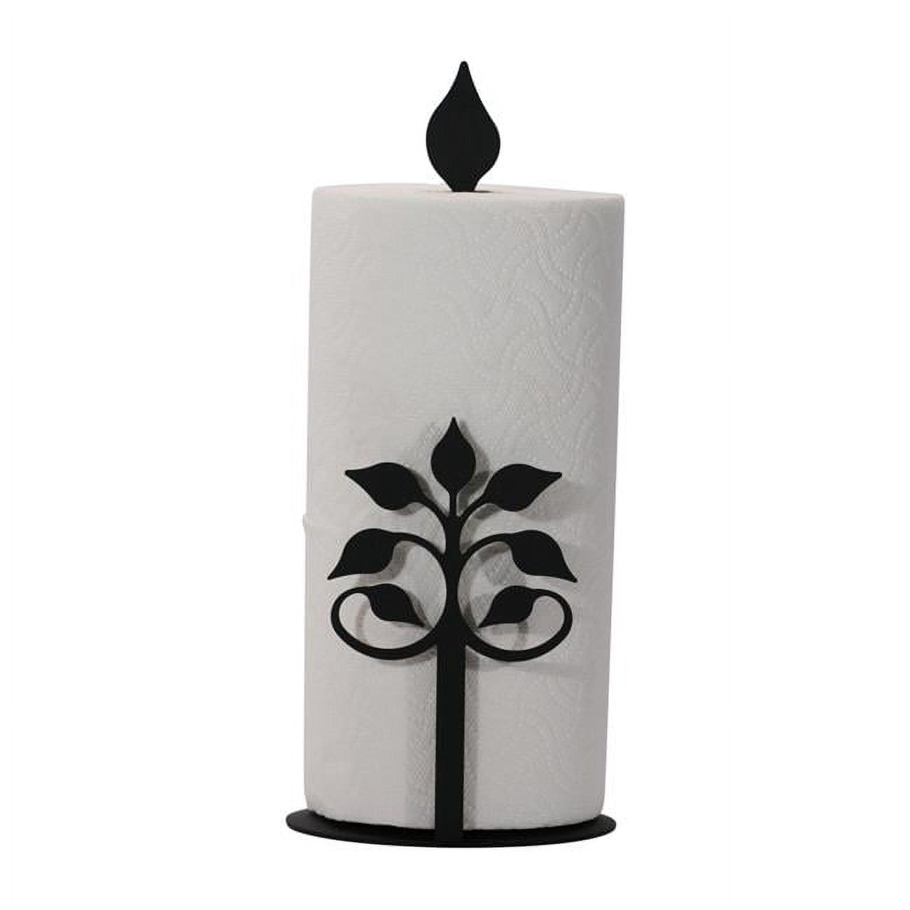 Village Wrought Iron PT-C-109 Paper Towel Holder - Leaf Fan