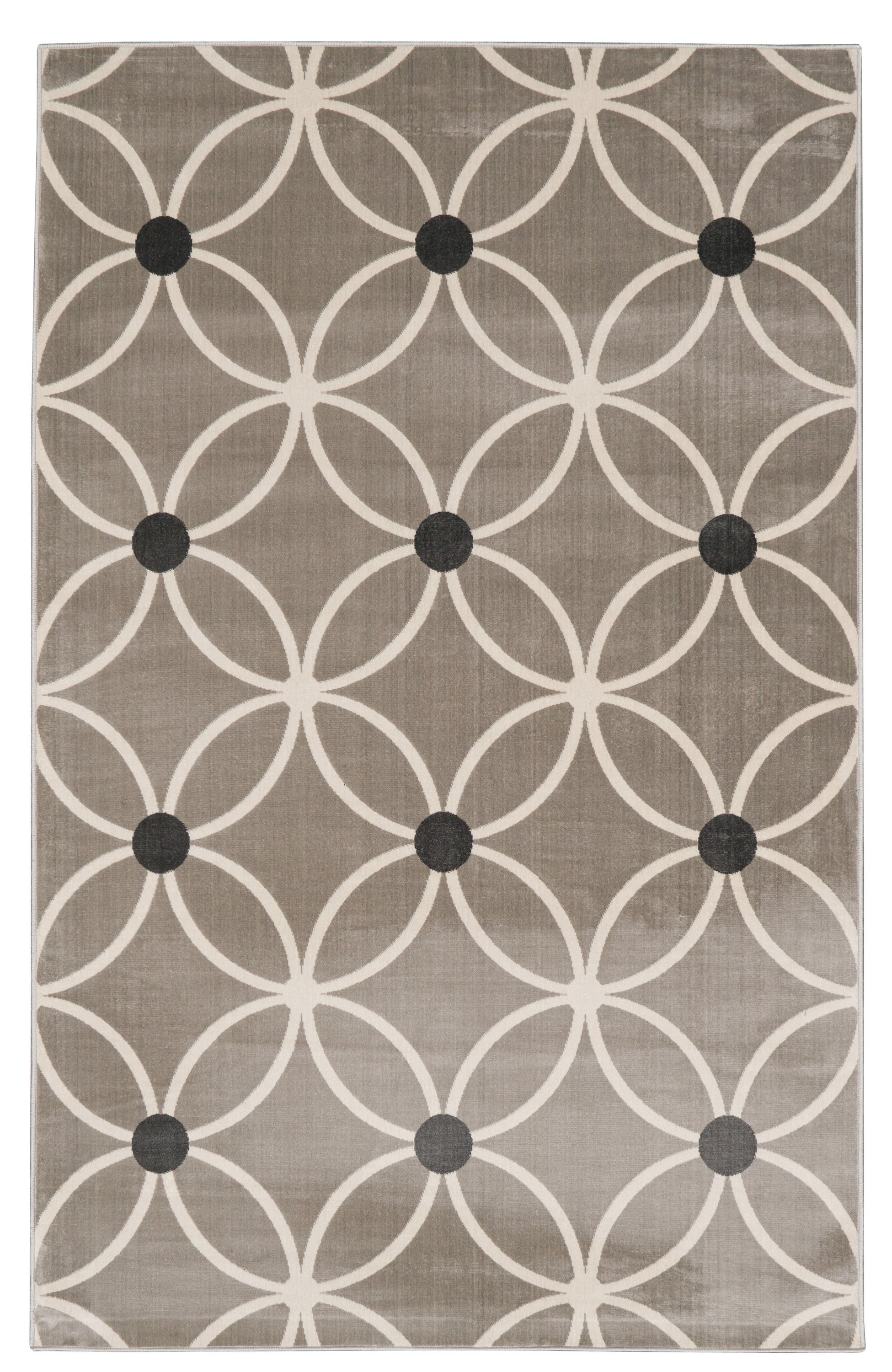 Vintage Tangram Grey and Ivory 8 X 10