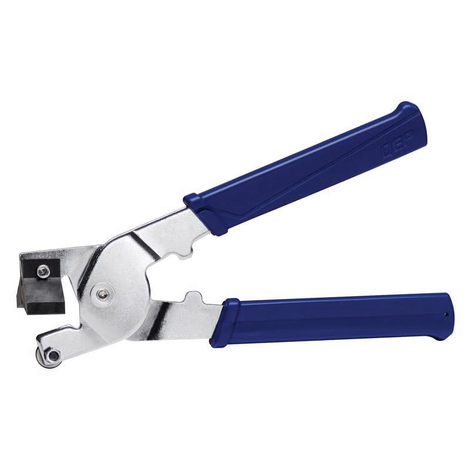 QEP Blue Steel Handheld Tile Cutter with Comfort Grip
