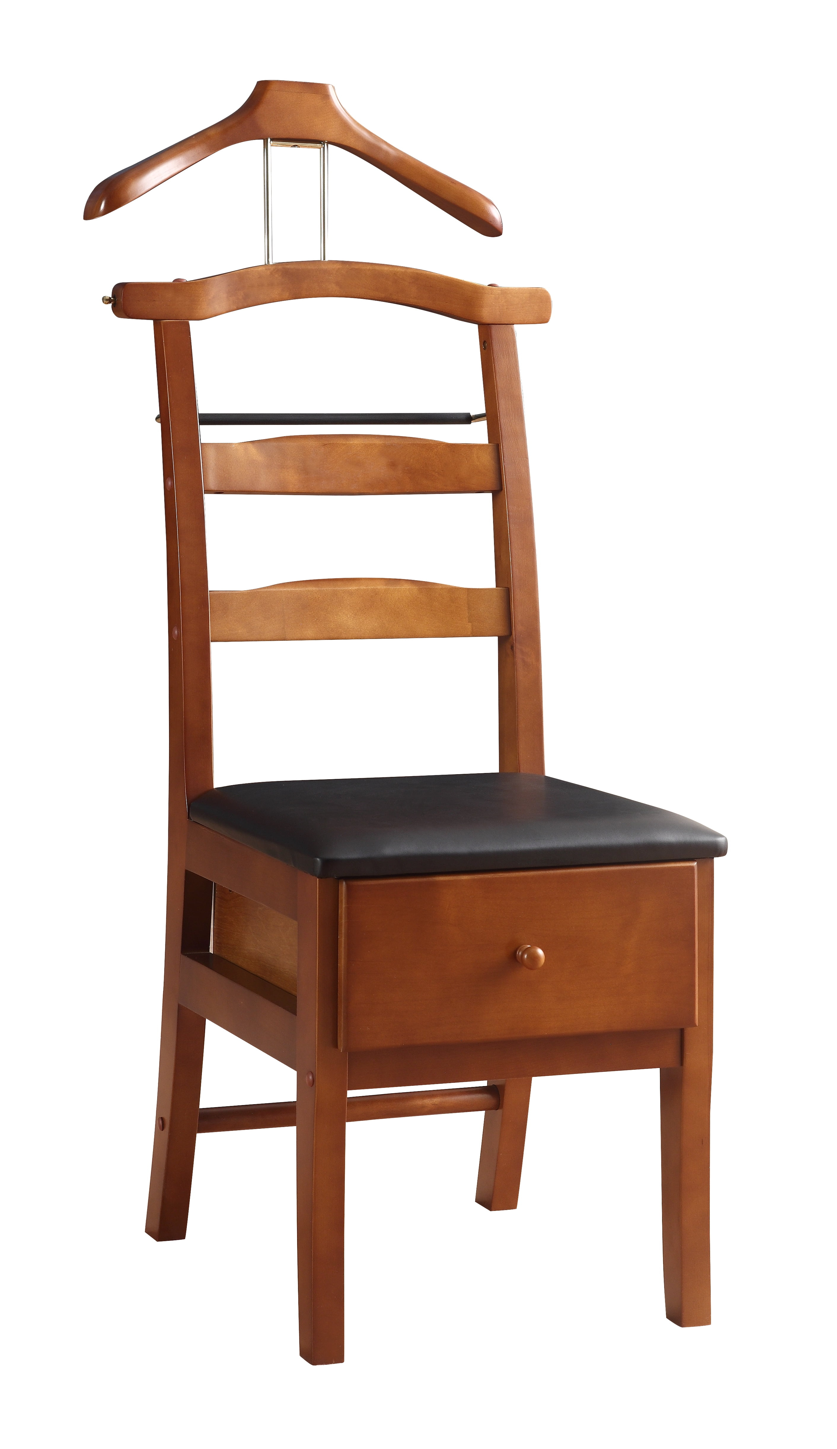 Vl16123 Manchester Chair Valet, Light Walnut Finish, Traditional Design with Solid Maple Wood