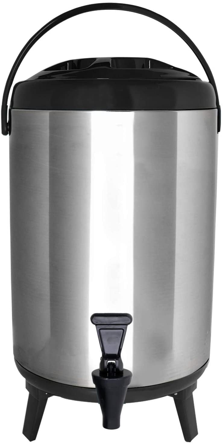 Vollum Stainless Steel Insulated Beverage Dispenser - Red, 12L