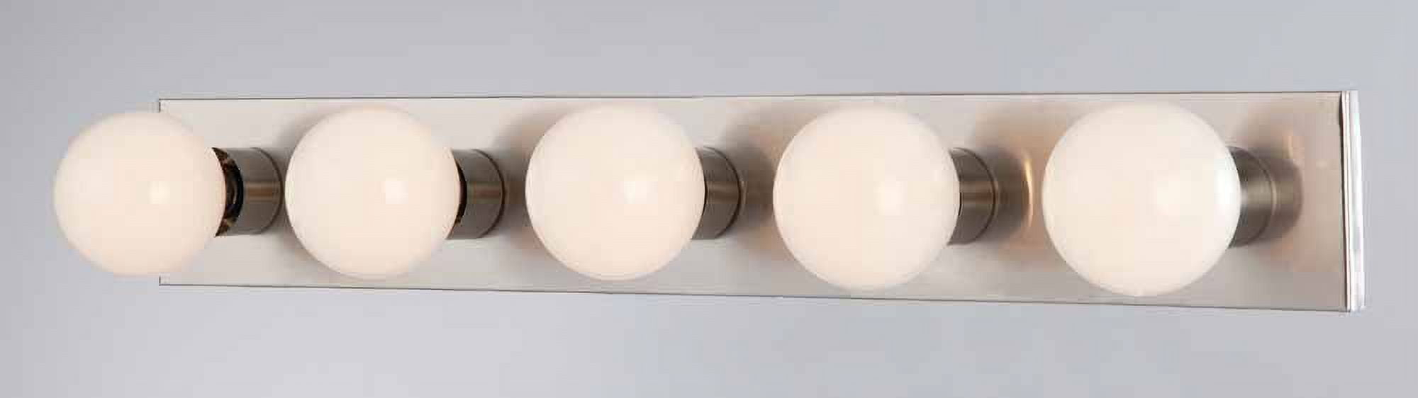 Volume Lighting V1025 5 Light 30" Width Bathroom Vanity Strip - Nickel