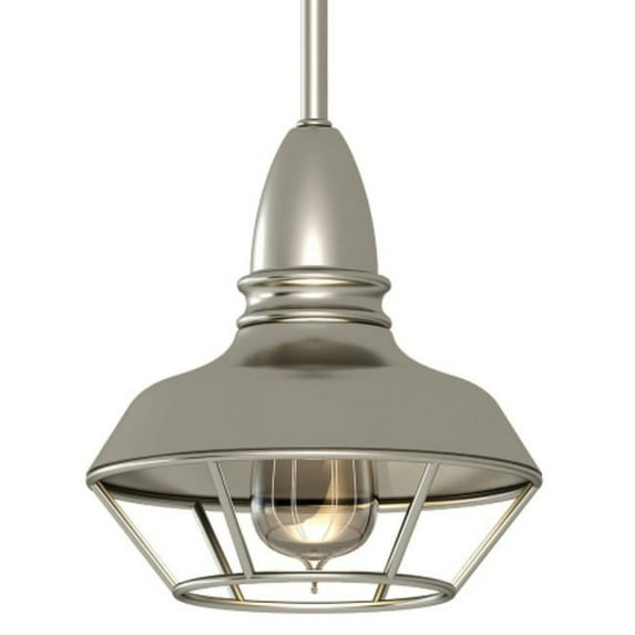 Volume Lighting V1707 1 Light 8" Wide Mini Pendant - Nickel
