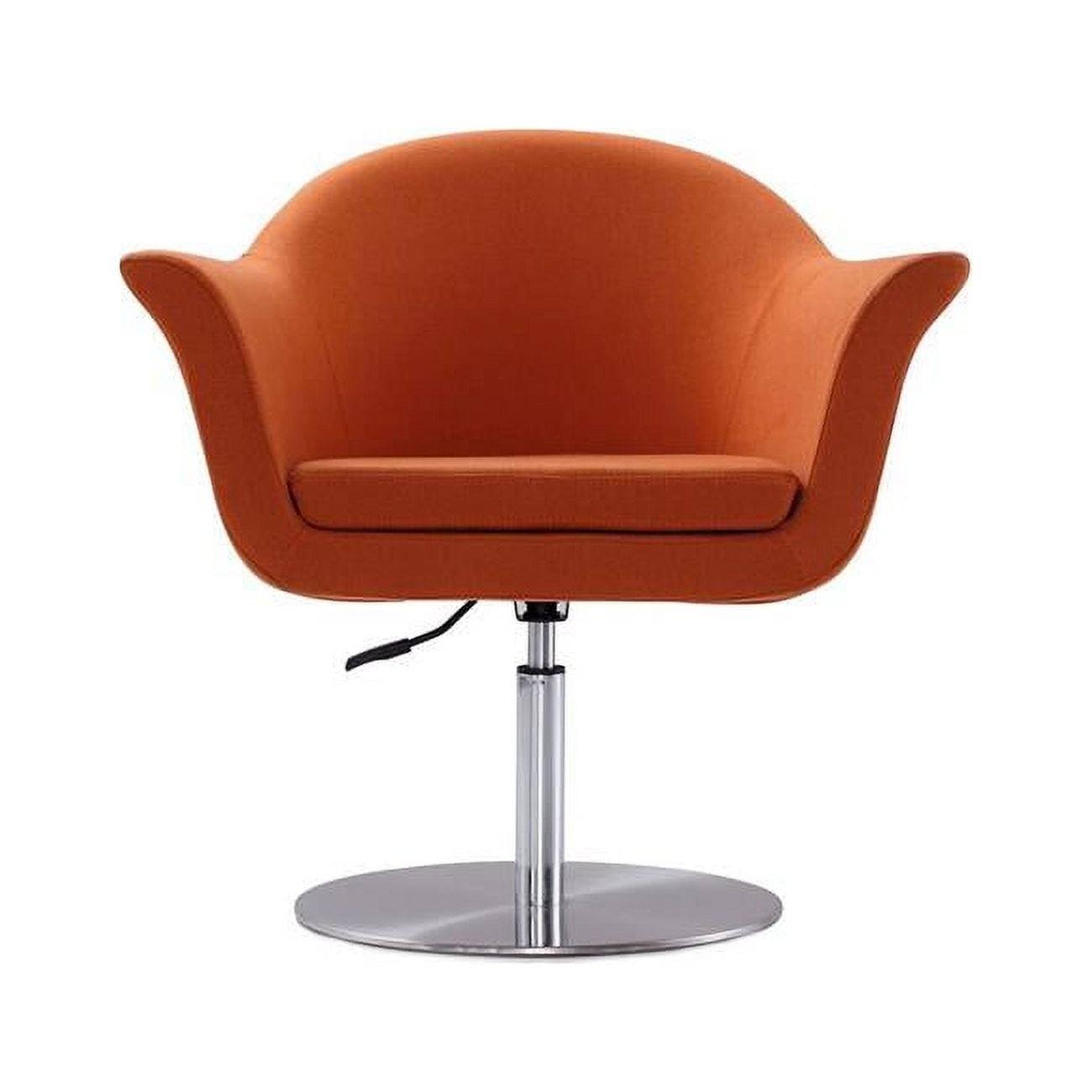 Voyager Swivel Adjustable Accent Chair, Orange