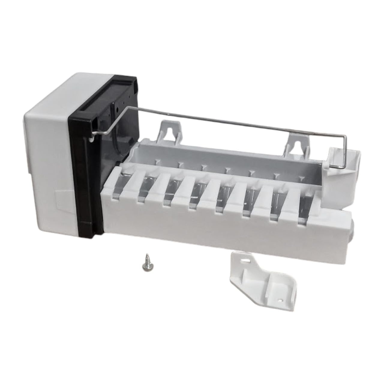 White and Black Electric Ice Maker Replacement for Whirlpool Refrigerators
