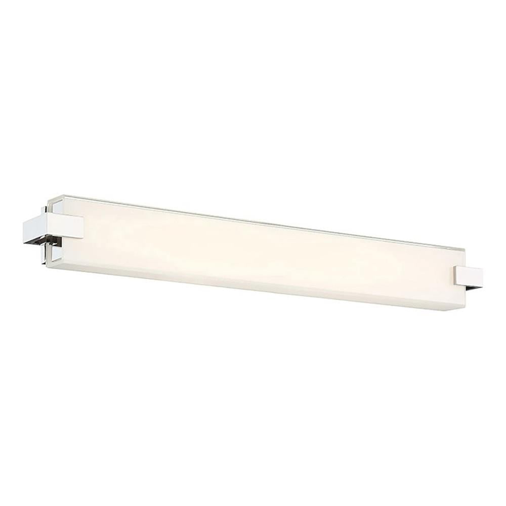 WAC Lighting Bliss 28" LED 2700K Aluminum Bathroom Vanity/Wall Light in Nickel
