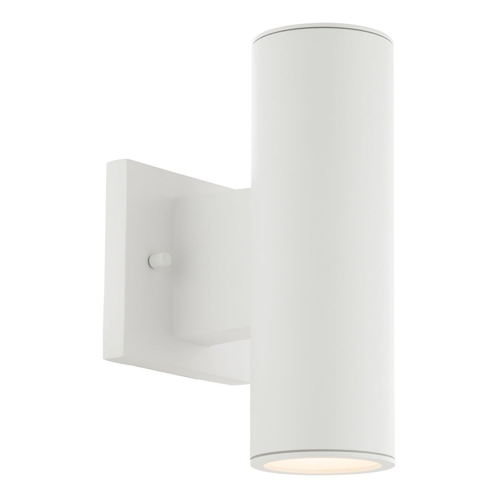 WAC Lighting Cylinder 2-Light LED 3000K Up & Down Aluminum Wall Light in White