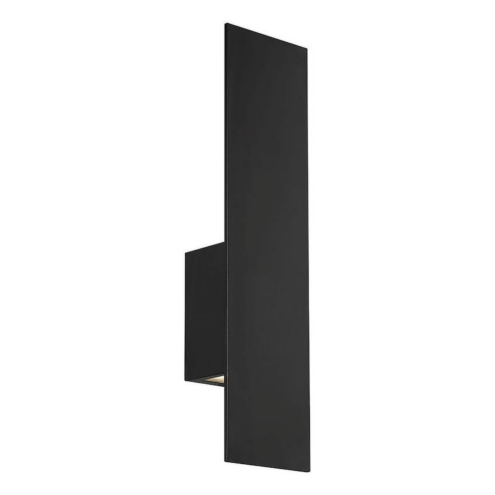WAC Lighting Icon 20" 2-Light Aluminum Indoor and Outdoor Wall Light in Black