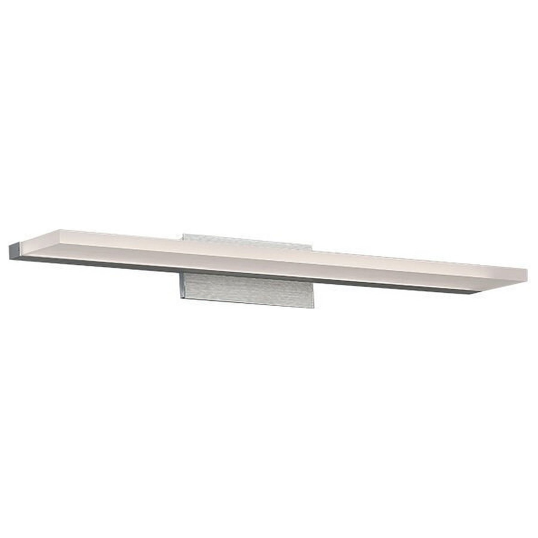 WAC Lighting Level 24" 1-Light LED 3500K Aluminum Bathroom Vanity Light in Gray
