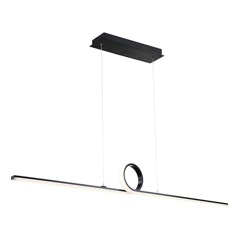 WAC Lighting Loophole 52" LED 3000K Contemporary Aluminum Pendant in Black