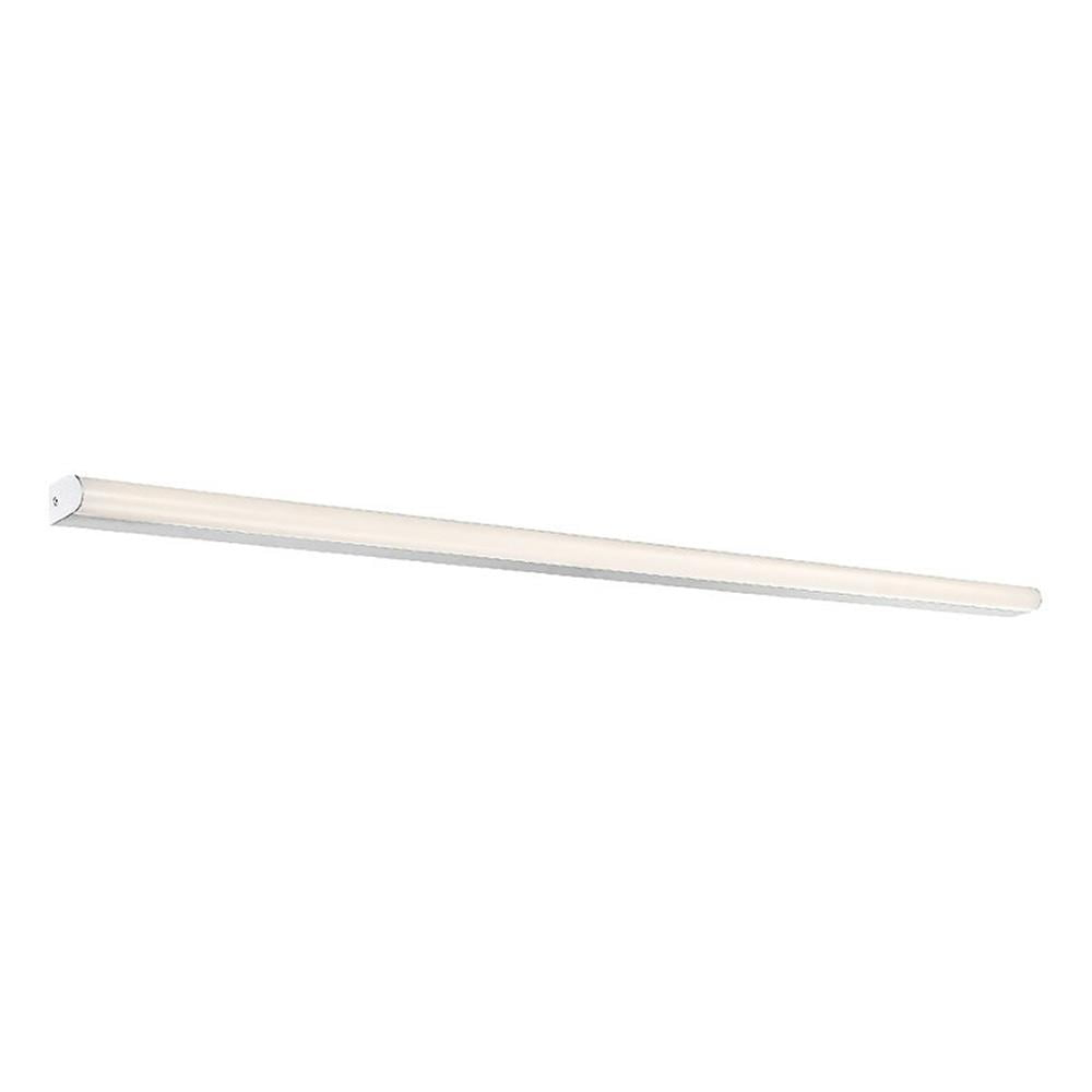WAC Lighting Nightstick 48" 1-Light LED Aluminum Bathroom Vanity Light in Gray