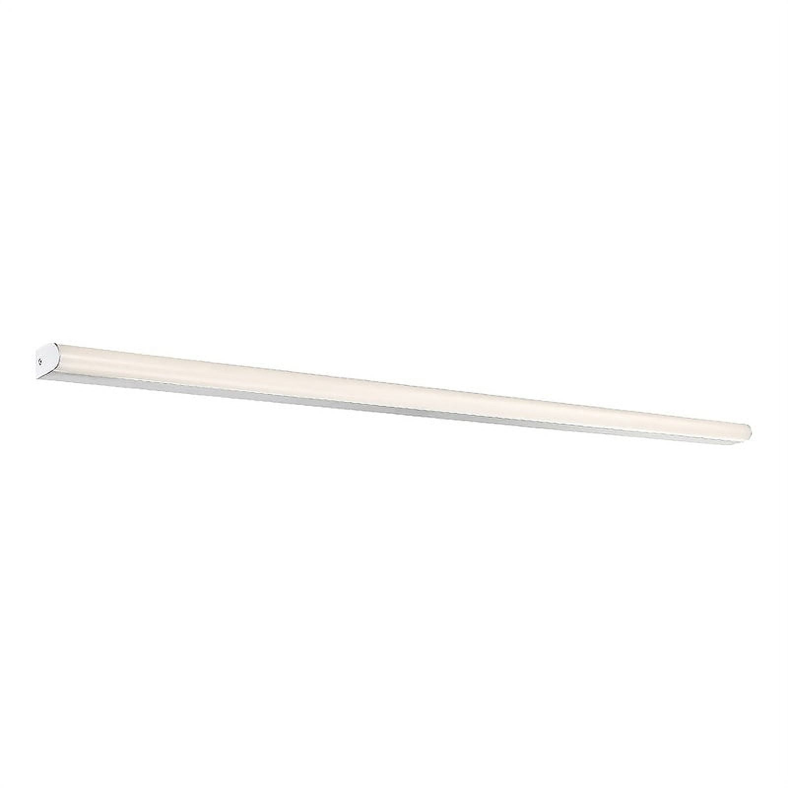 WAC Lighting Nightstick 48" 1-Light LED Aluminum Bathroom Vanity Light in Gray