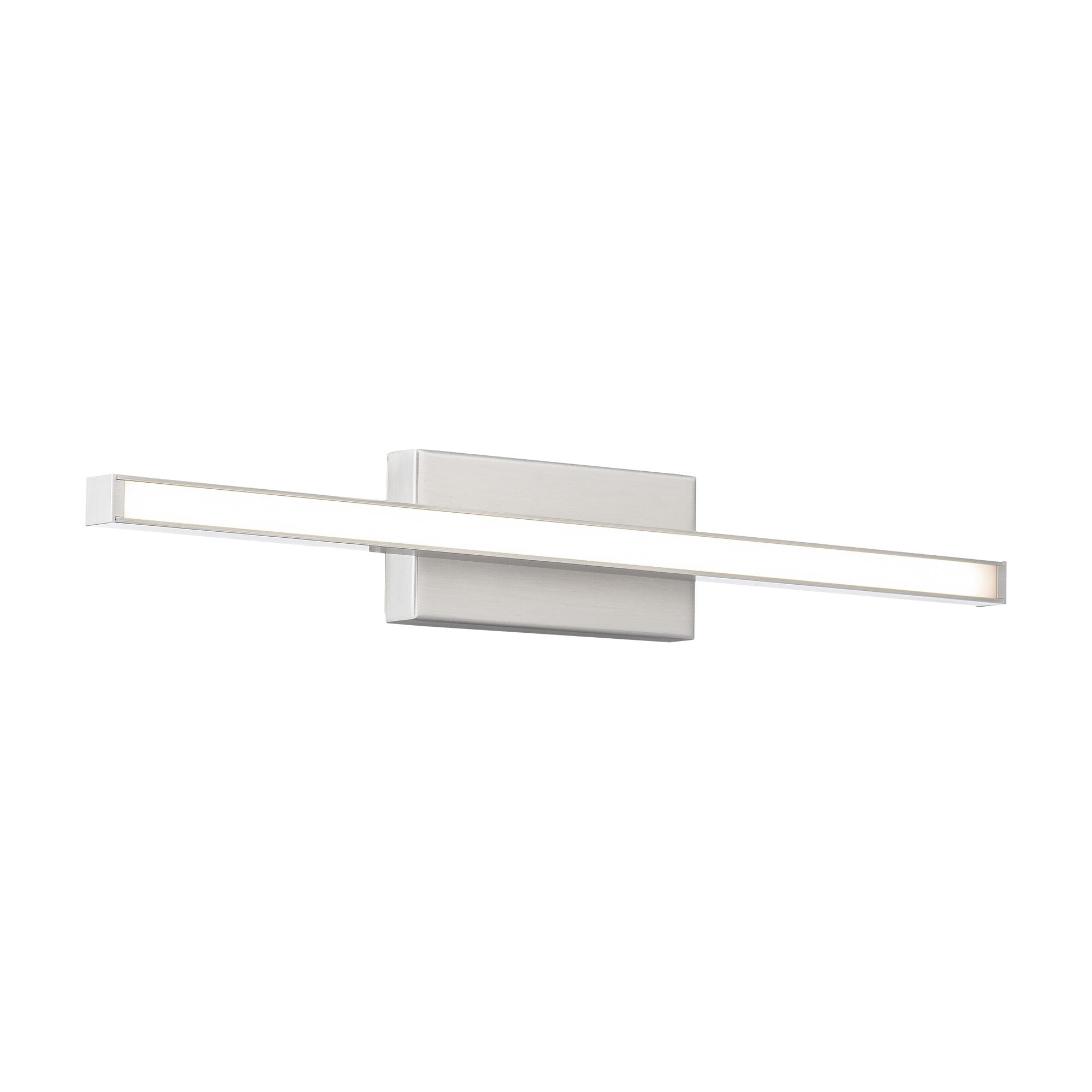 WAC Lighting Parallax 18" LED 3000K 1-Light Aluminum Wall Sconce in Nickel