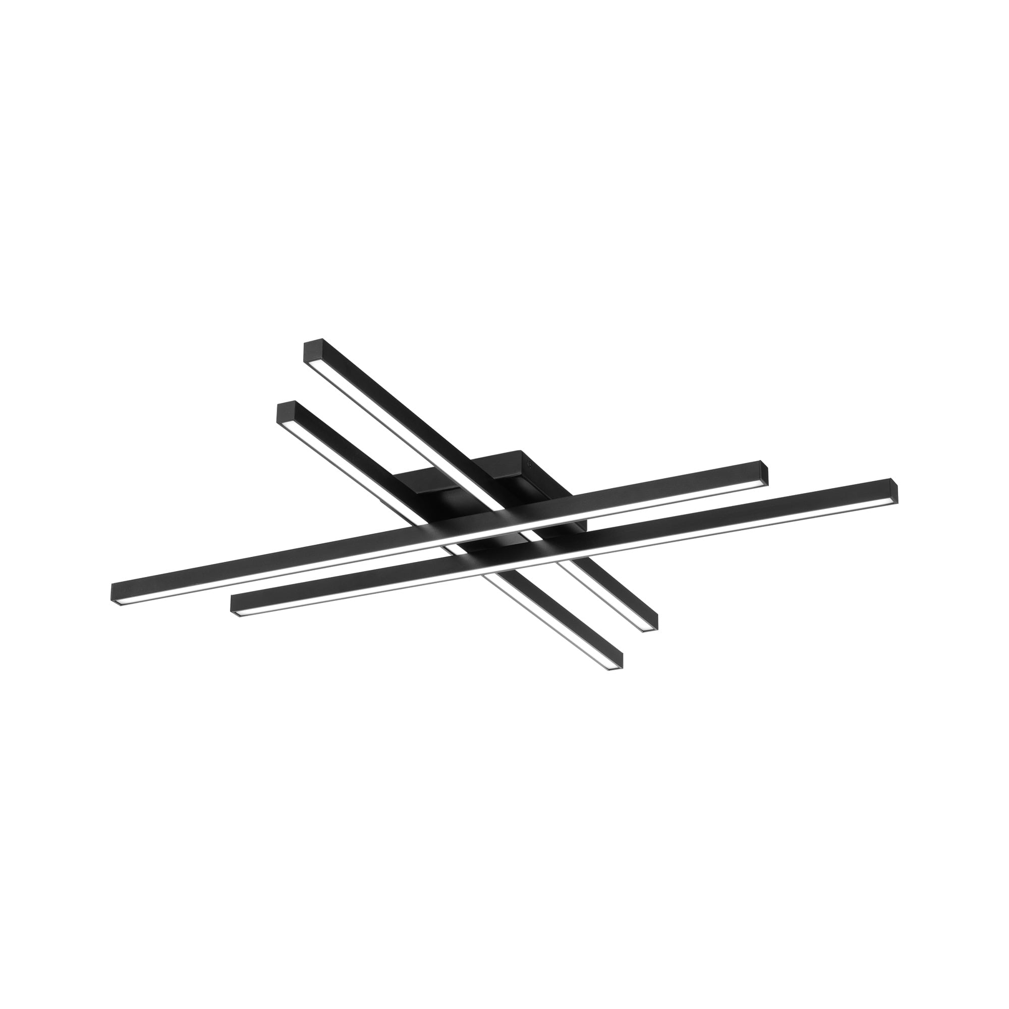 WAC Lighting Parallax 32" LED 3-CCT 3000K Modern Aluminum Flush Mount in Black