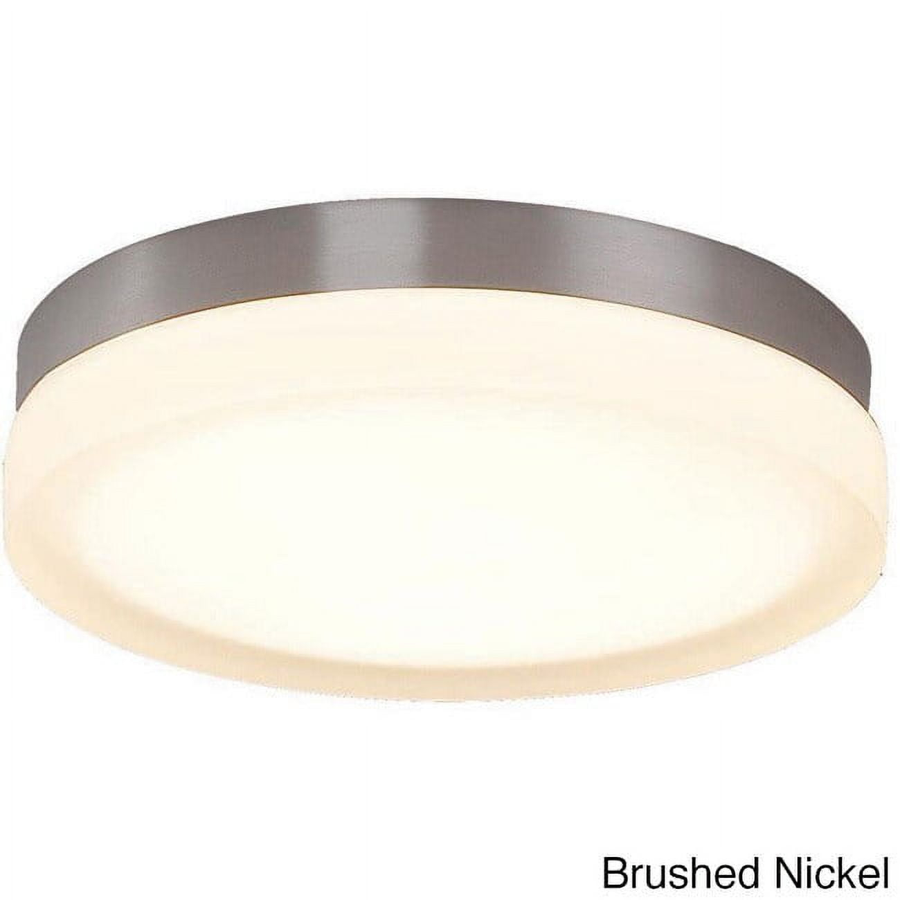 WAC Lighting Slice 9" LED 2700K Round Aluminum Flush Mount in Brushed Nickel