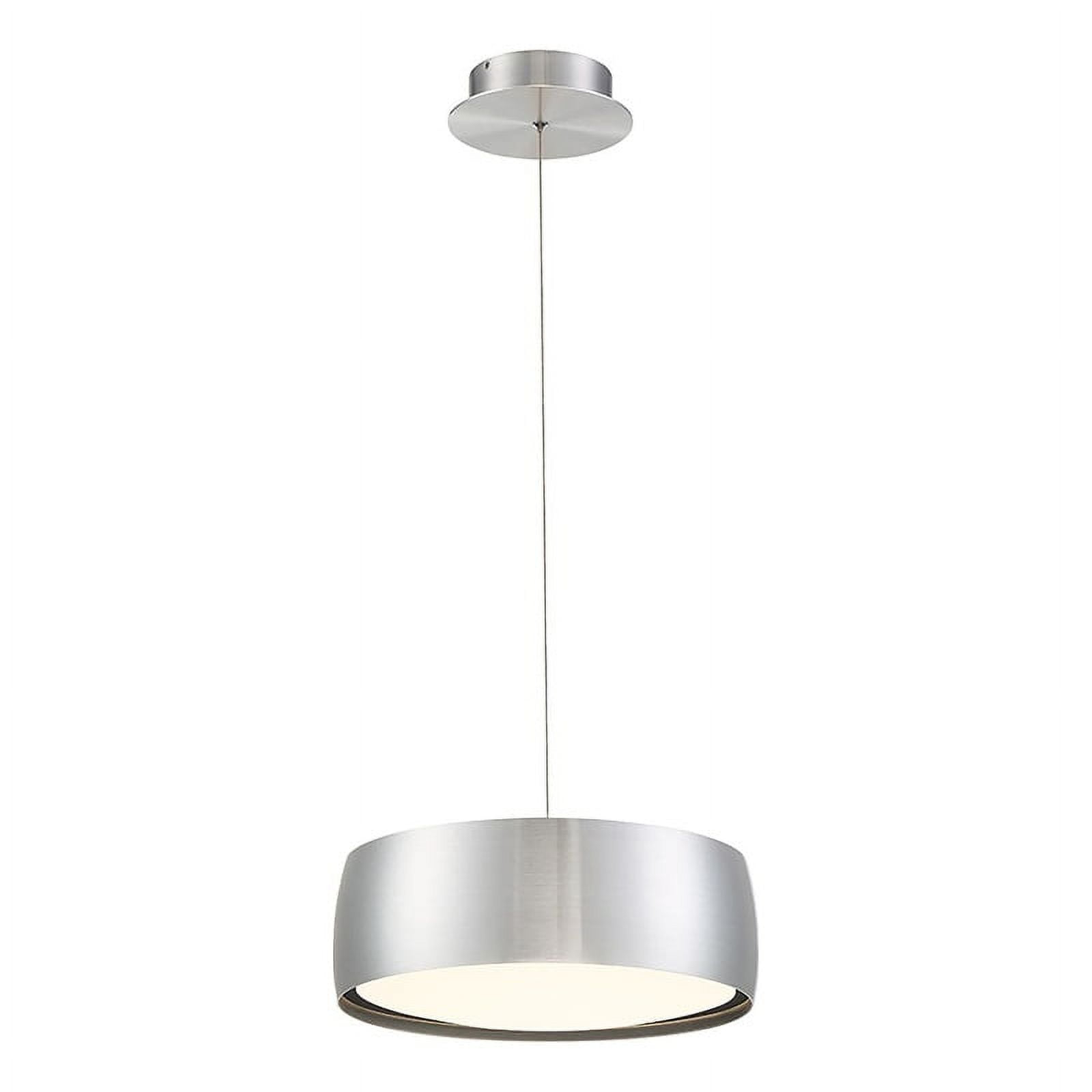 WAC Lighting Tic Toc 14" LED 3000K Contemporary Aluminum Pendant in Chrome