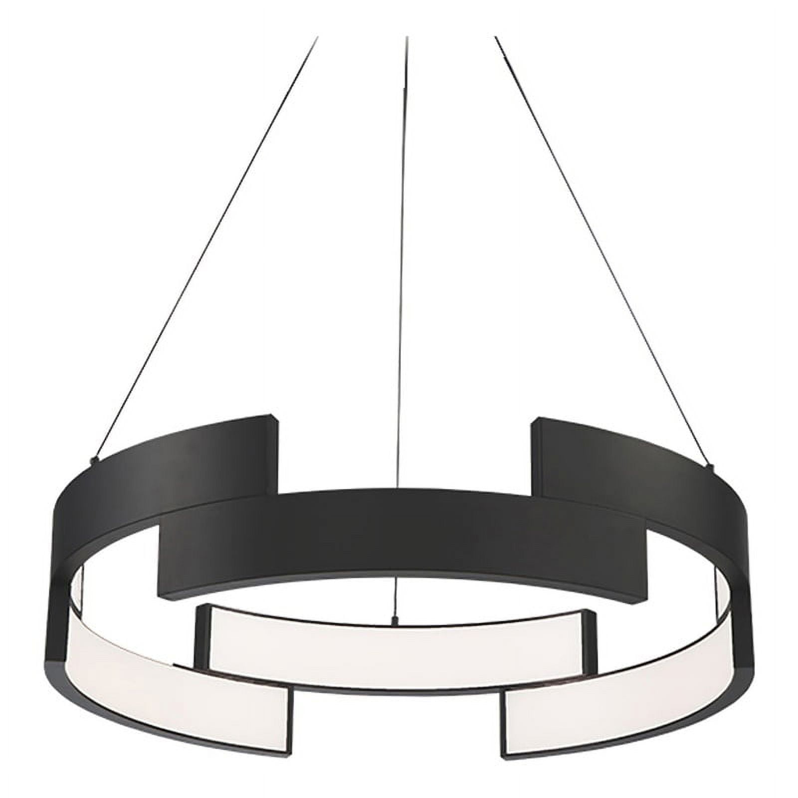 WAC Lighting Trap 20" LED 3000K Contemporary Aluminum Pendant in Black