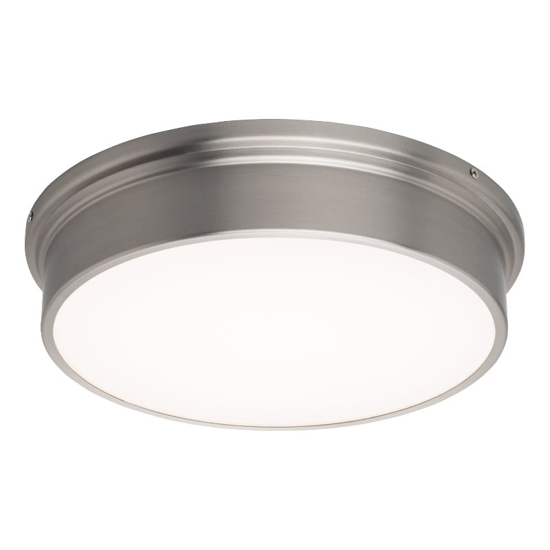 WAC Lighting York 8" LED Modern Aluminum Flush Mount in Brushed Nickel
