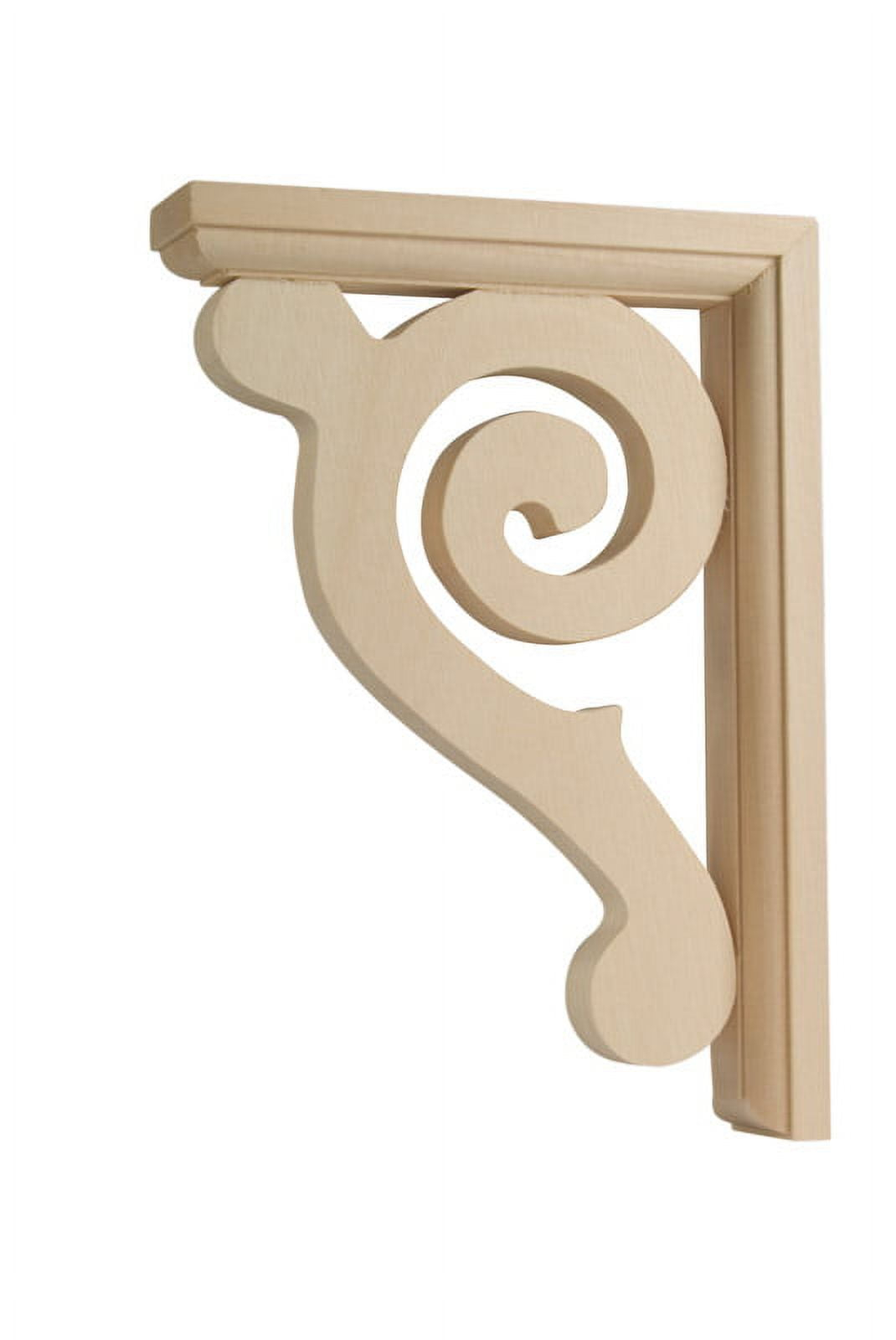 WADDELL MANUFACTURING CB618 6" x 1-1/2" x 8-1/2" Small Scroll Shelf Bracket