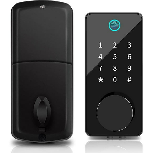 WEILAILIFE Smart Lock Keyless Entry Fingerprint Home Door, WEILAILIFE Touchscreen Keypad with APP Control, Phone, Passcode Bluetooth Door Lock for Hotel Apartment .